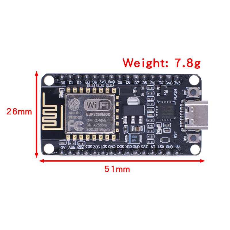 وحدة لاسلكية نوديمكو CP2102 نو - مراجعة Esp8266 Nodemcu Board وسعره