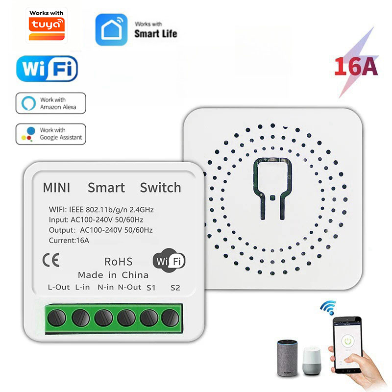 مفتاح واي فاي صغير 16 أمبير لل - مراجعة Diy Home Automation Controller وسعره